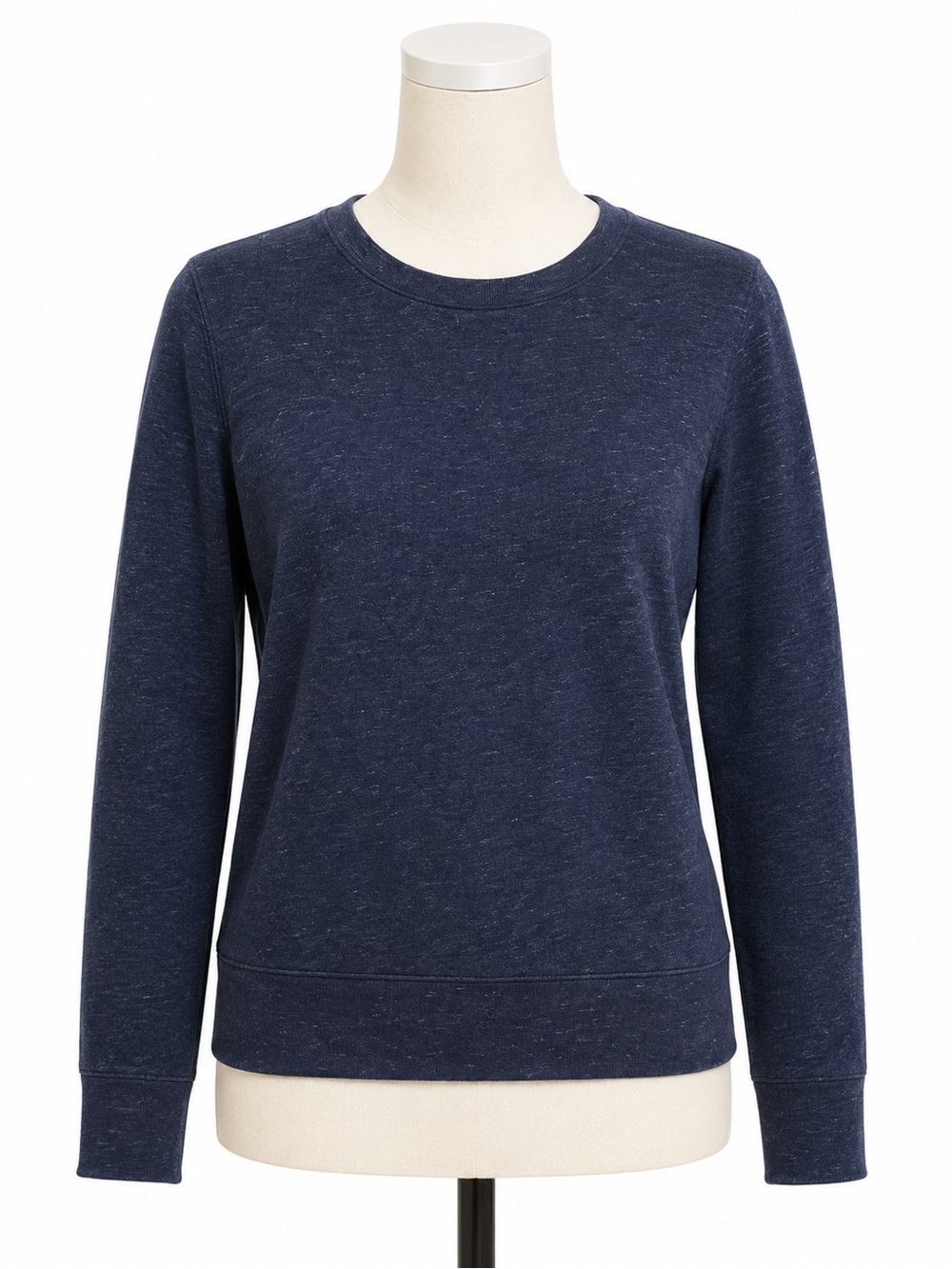 Tek Gear Heathered Navy Crew Neck Pullover Sweatshirt | Size Small | Athleisure